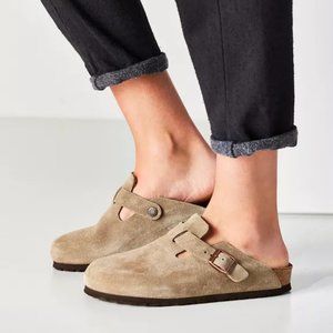 Birkenstock Boston Sz 38 Taupe